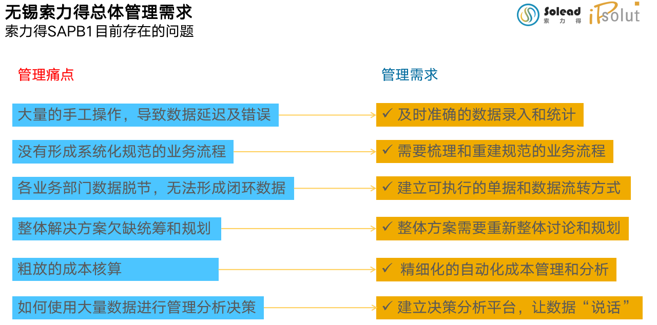 索力得SAP新材料ERP系统总体需求